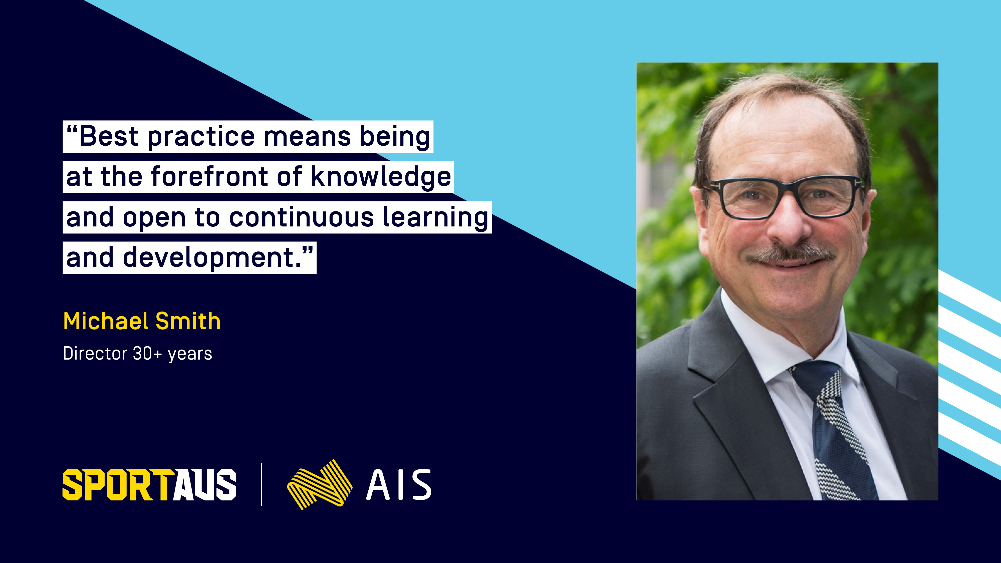 Director Education social tile - featuring Michael Smith