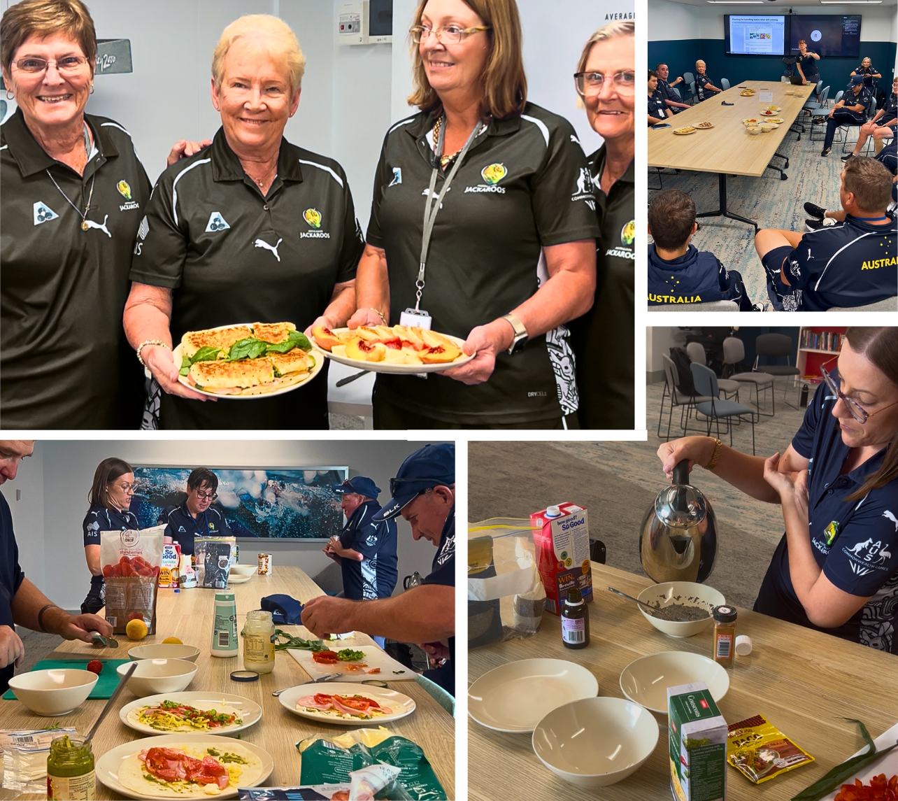 Para Jackaroos learn how to cook on the road at the Australian Institute of Sport