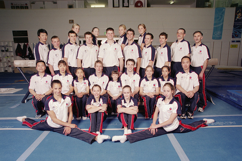 AIS Gymnastics program team photo 2004