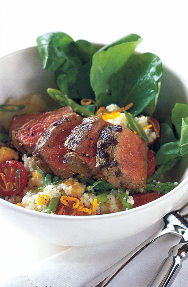 HINT: This salad is great for summer entertaining. Cook the meat on the barbecue if desired