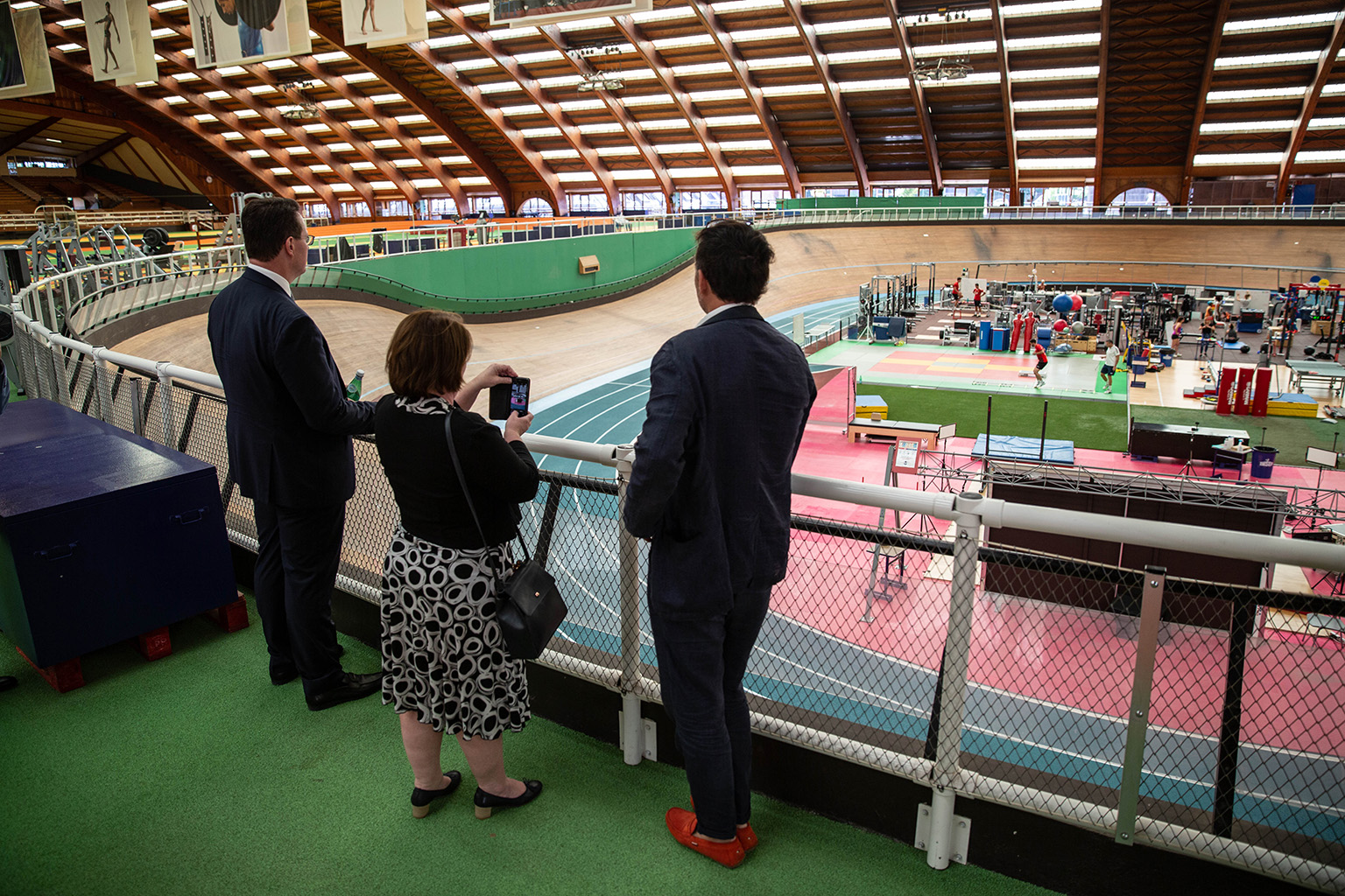 Kieren Perkins, Megan Anderson and Babak Amir-Tahmasseb.
©INSEP – Isabelle AMAUDRY