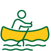 A person in a canoe