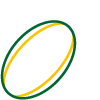 A rugby union ball