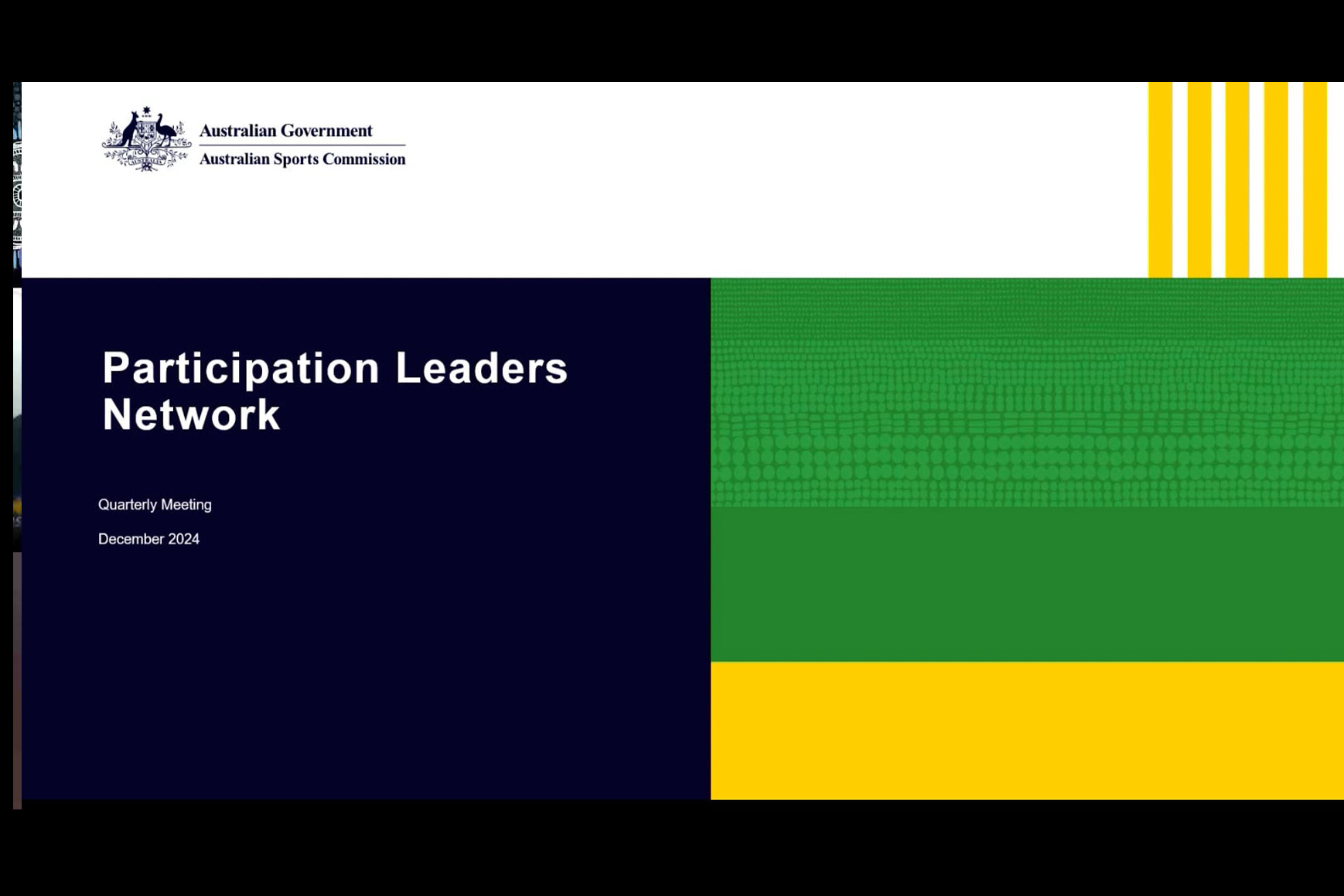 Title page of the PowerPoint presentation