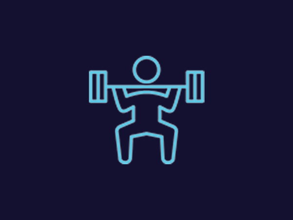 Weightlifting person icon