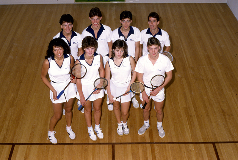 AIS Squash team photo from 1985