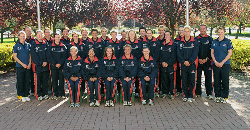 AIS Women Cricket team photo from 2003
