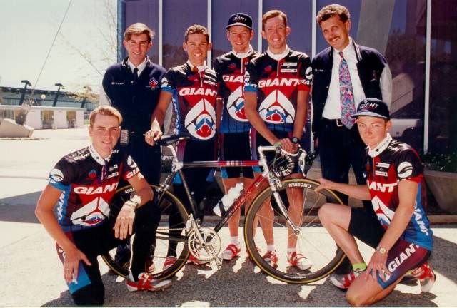 AIS Cycling team photo from 1994