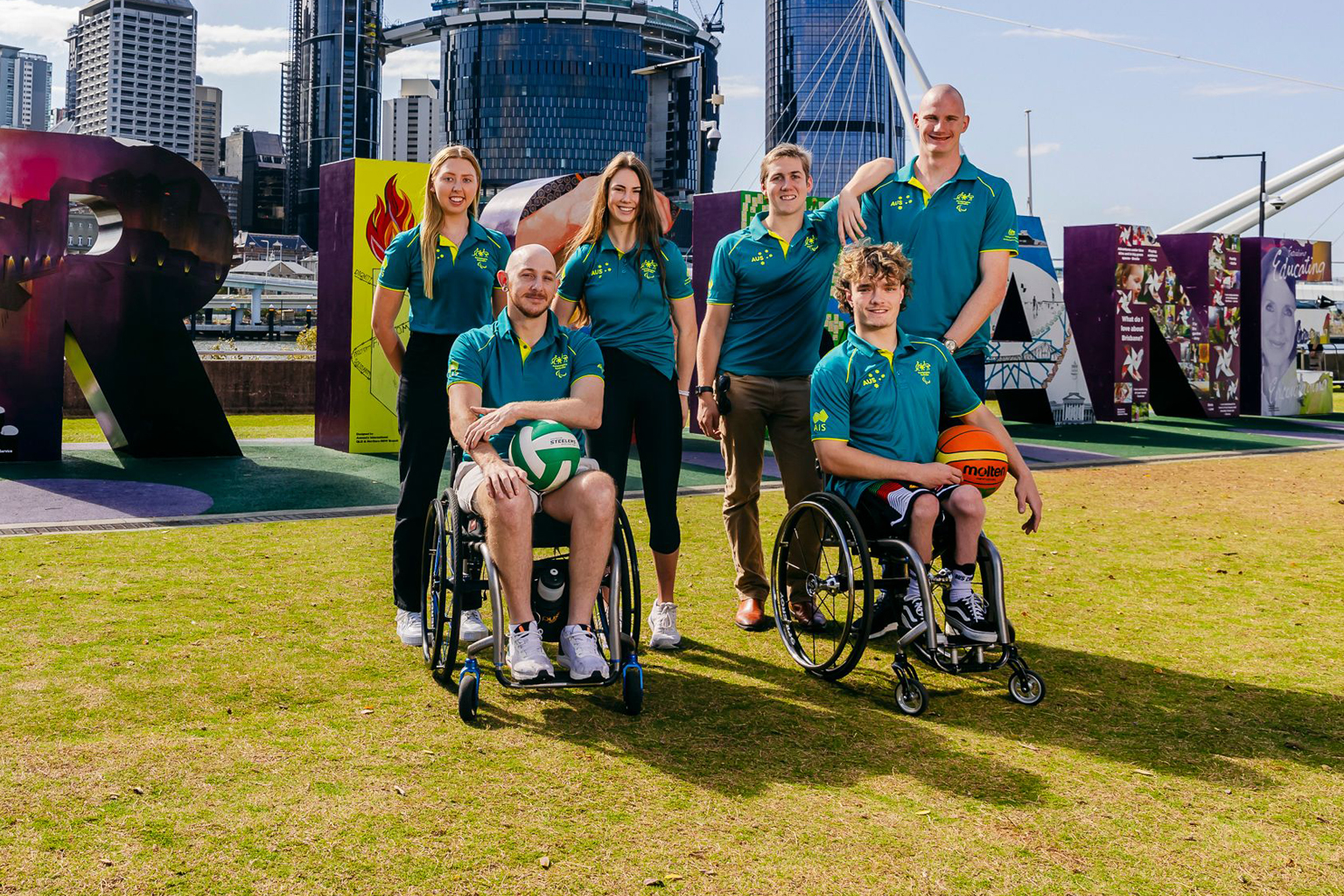 A group of Australian paralympic athletes