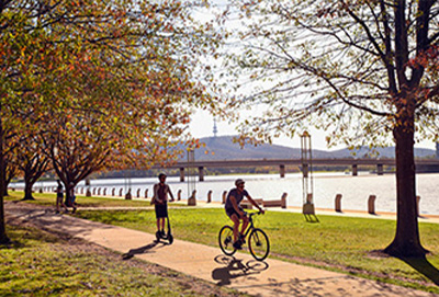 C4S-image-person cycling in a park