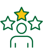 A person with three stars above their head