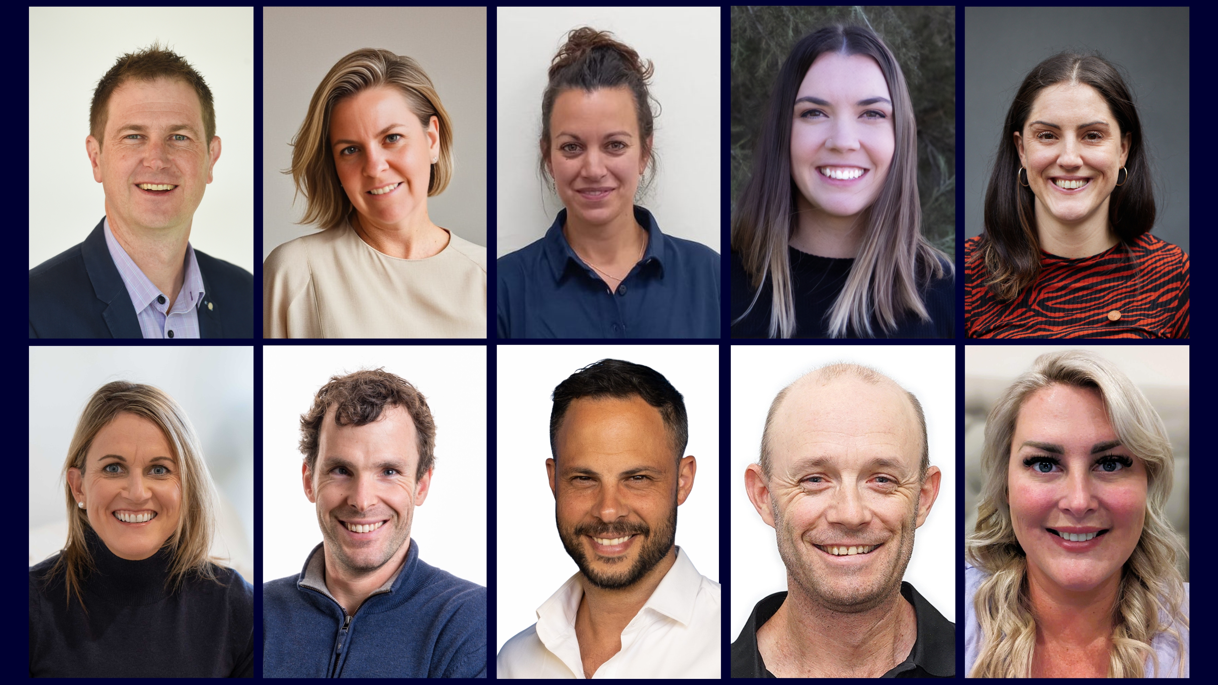 Headshots of the 10 members of the Play Well Disability Sport Advisory Group