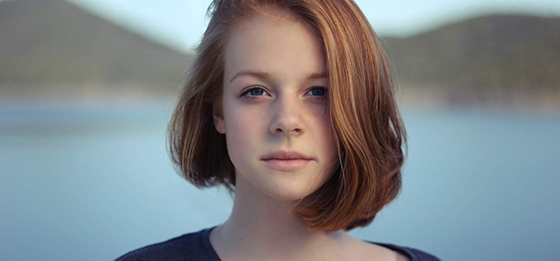 Women staring straight at the camera