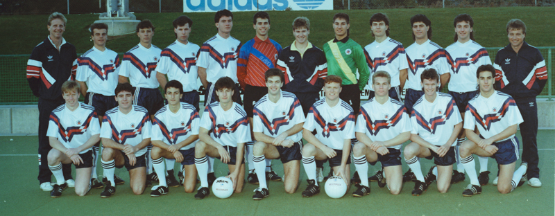 AIS Football program team photo 1989