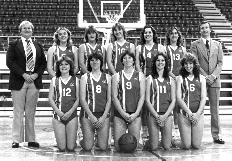 AIS Basketball program women's team photo 1981