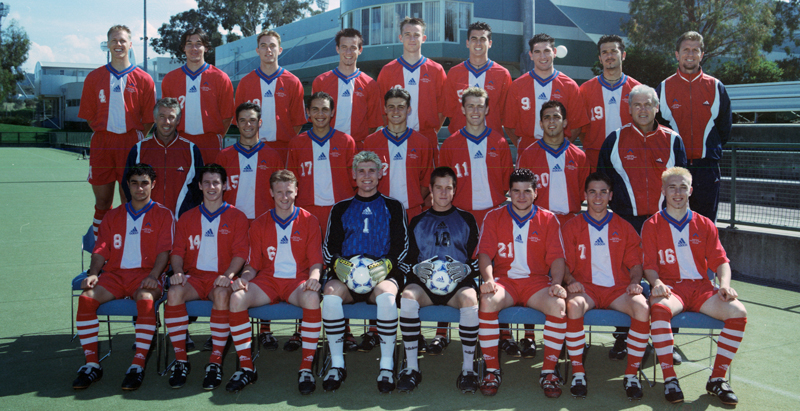 AIS Men's Football program team photo 1999