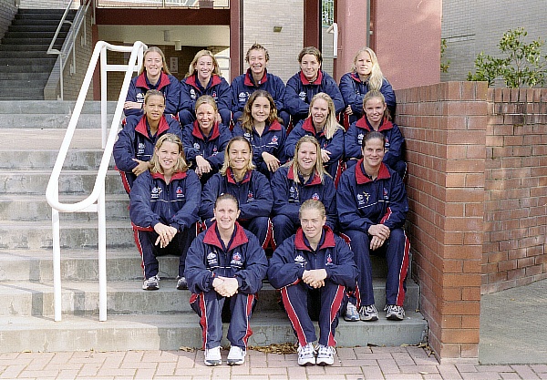 AIS Women's Football program team photo 2003