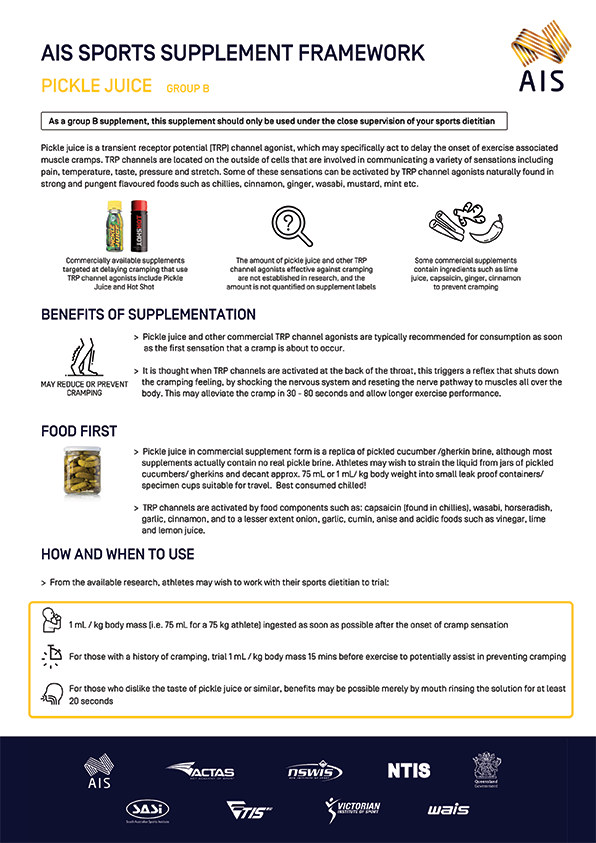 Pickle Juice infographic front page image