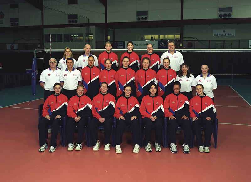 AIS Volleyball team women photo from 2002