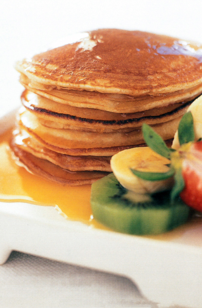 HINT: If you want everyone to eat at once, keep the cooked pancakes warm by stacking them on a plate in an oven on very low heat while you continue cooking