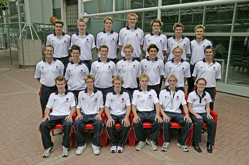 AIS Water Polo program men's team photo 2004