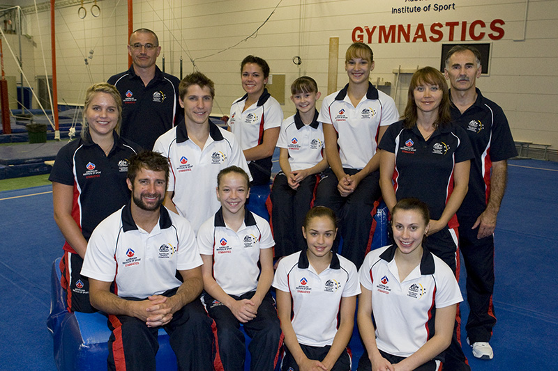 AIS Gymnastics program team photo 2009