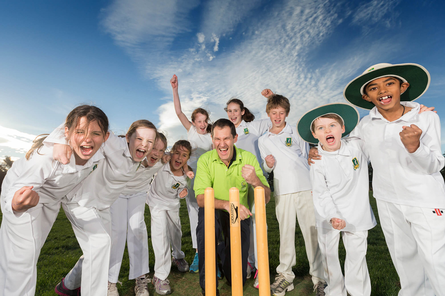 Sporting Schools - Students playing cricket