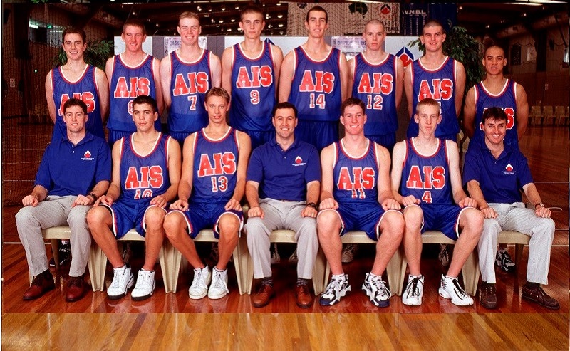 AIS Basketball program men's team photo 1998