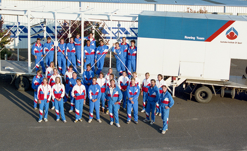 AIS Rowing team photo from 1993
