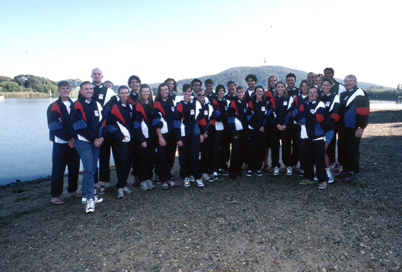 AIS Rowing team photo from 1996