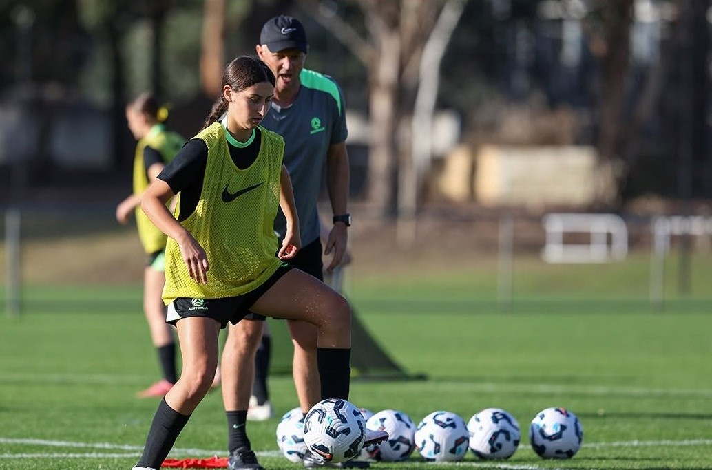 It was the first camp of the year for the Junior Matildas, marking the start of their new international cycle. Image: Football Australia