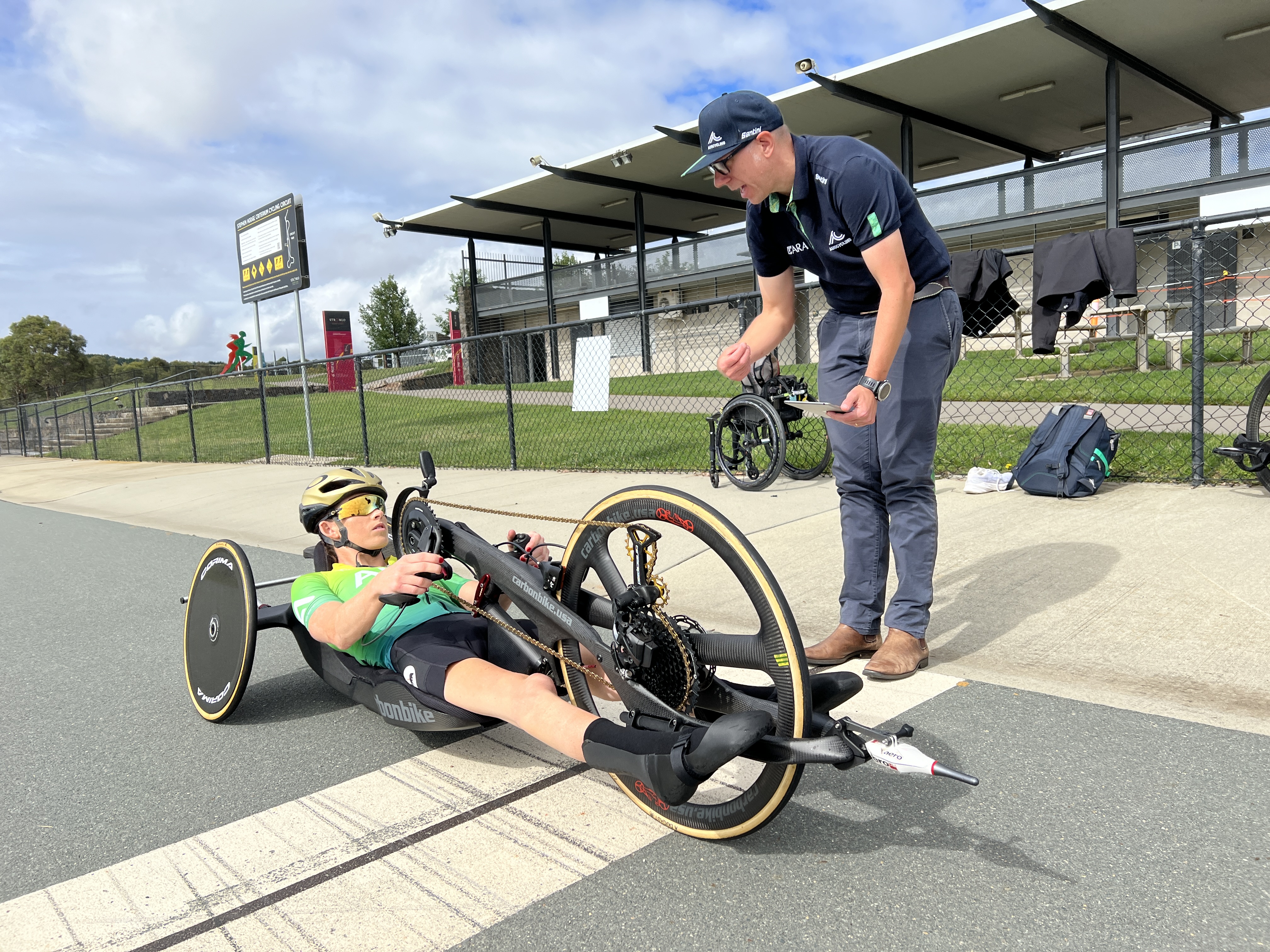AIS Engineer team work with Lauren Parker ahead of the Paris 2024 Paralympic Games.