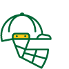 A cricket helmet