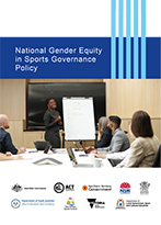 Front cover of the National Gender Equity in Sport Policy