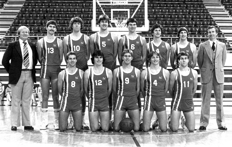 AIS Basketball program men's team photo 1981