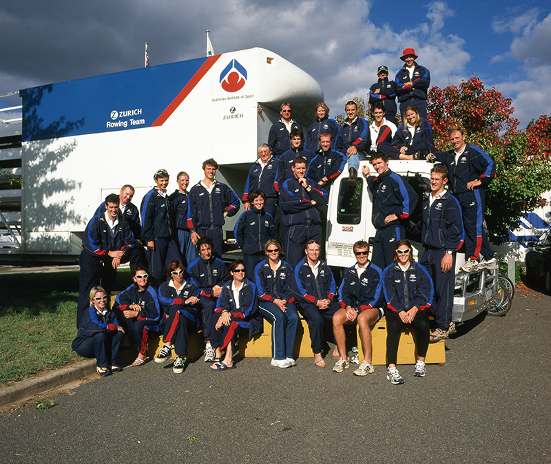 AIS Rowing team photo from 2000