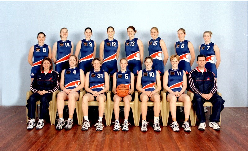 AIS Basketball program women's team photo 2000