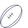 A rugby league ball