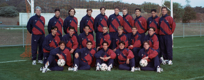 1997 AIS Men's Football Program team photo