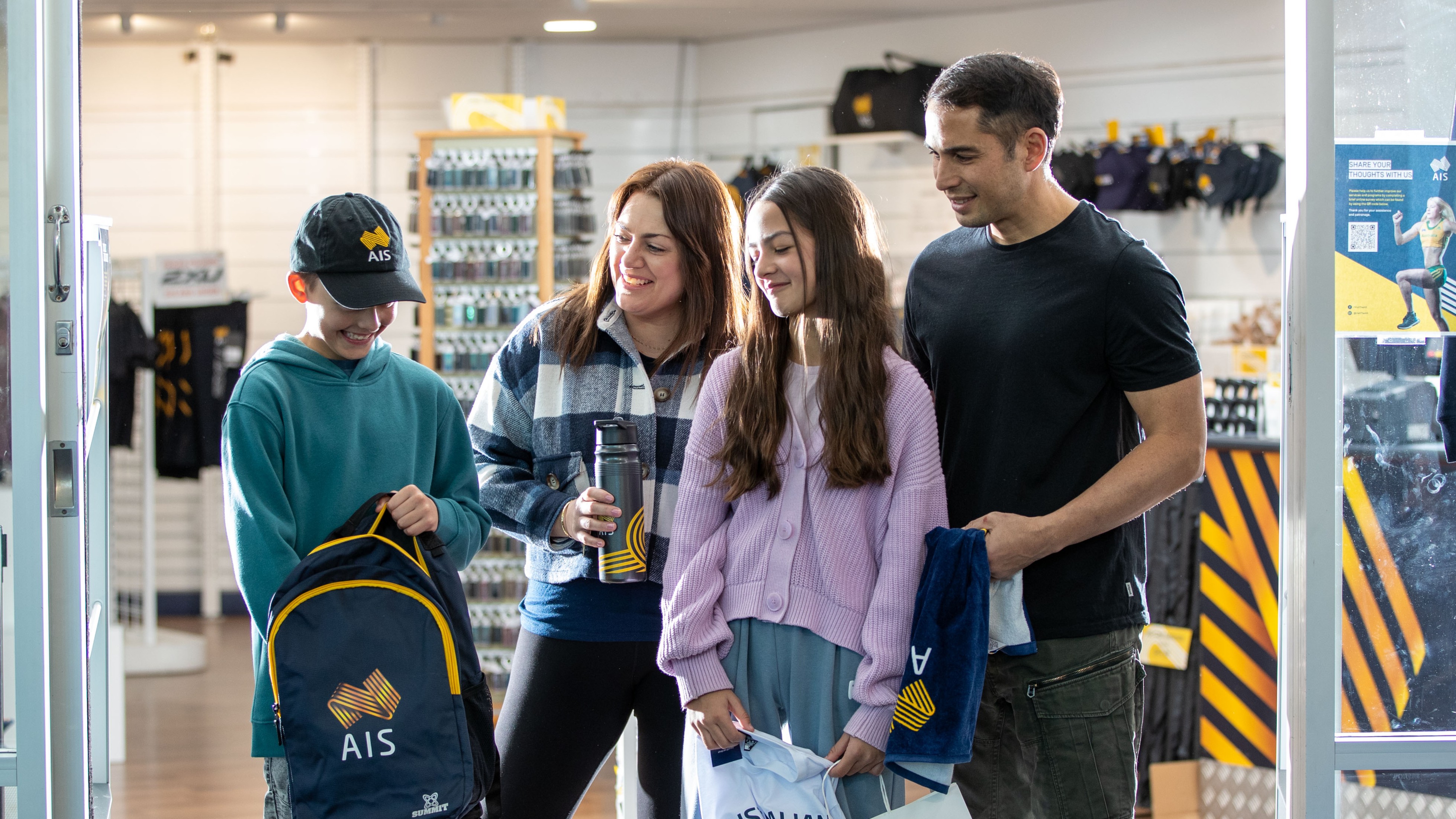 Visitors at the AIS Shop