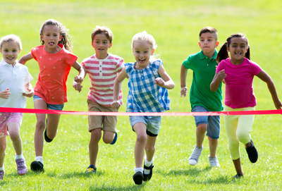Kids running