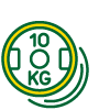 A 10kg weight plate