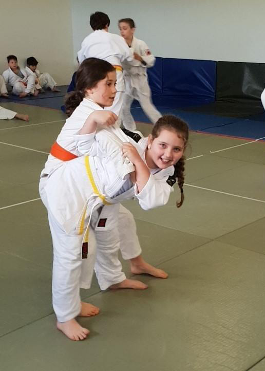 Children participating in Judo