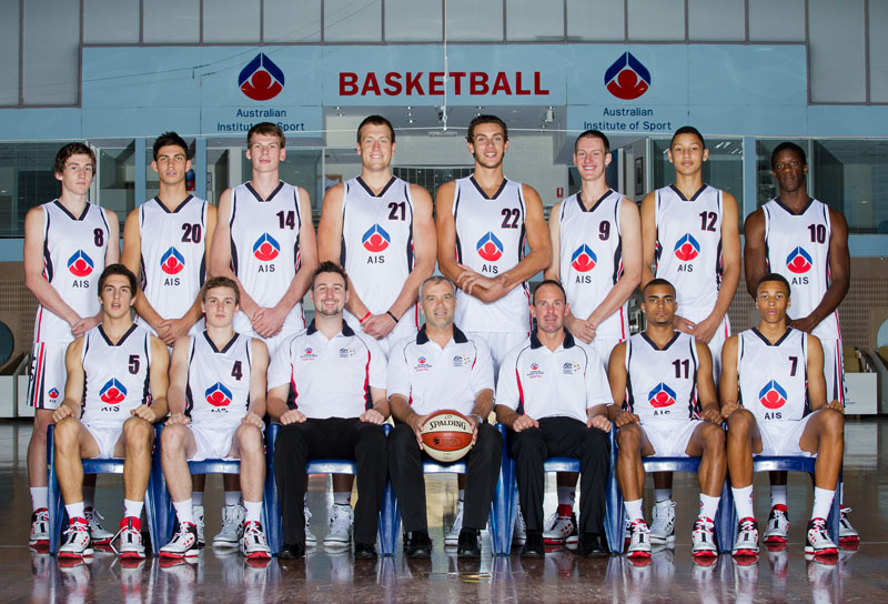 AIS Basketball program men's team photo 2012