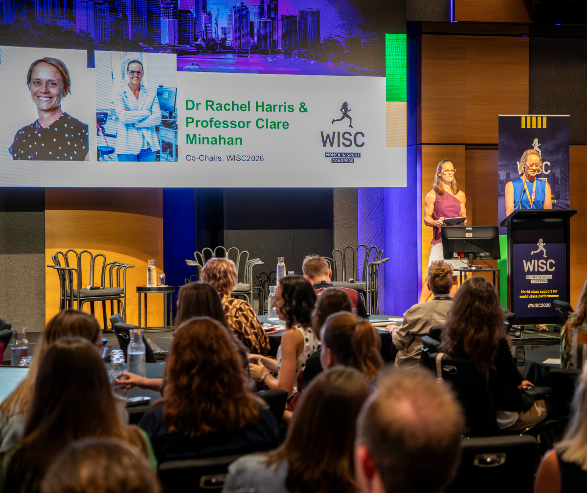 Dr Rach Harris presenting at WISC 2026