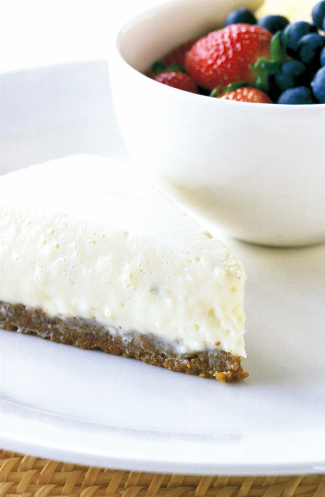 HINT: For special occasions, top cheesecake with fresh blueberries or raspberries when it is almost set. This recipe keeps in the fridge for 3 days