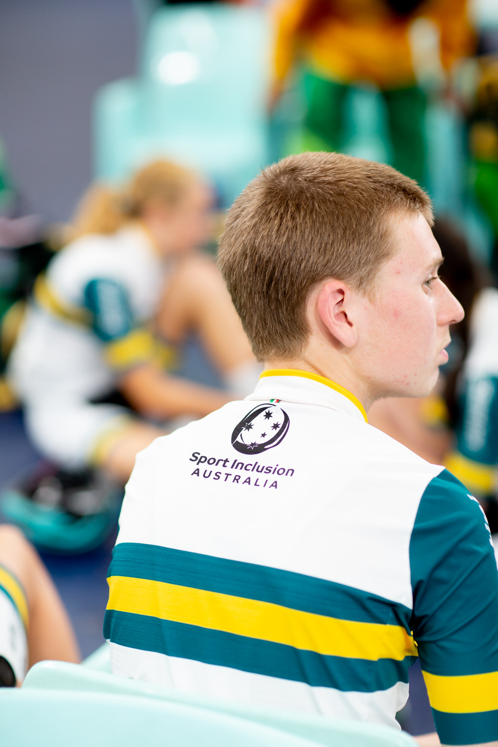 Australian athlete competing at the track cycling events during the INAS Global Games in Brisbane 2019