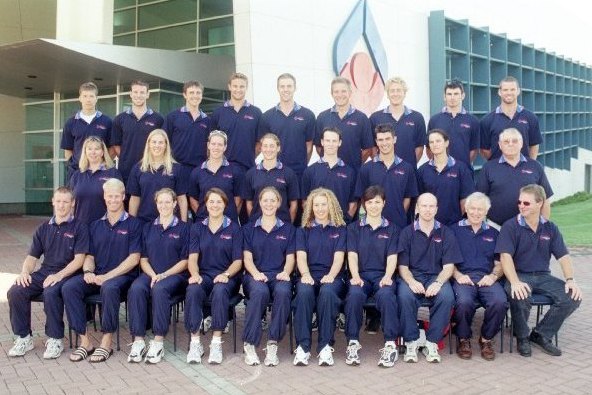 AIS Rowing team photo from 2002