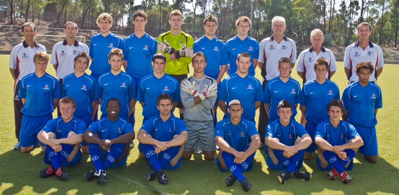 AIS Men's Football program team photo 2008