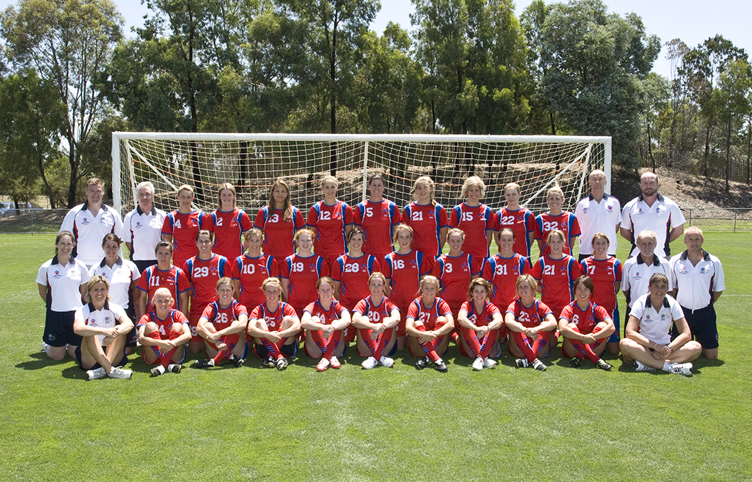 AIS Women's Football Program team photo 2008